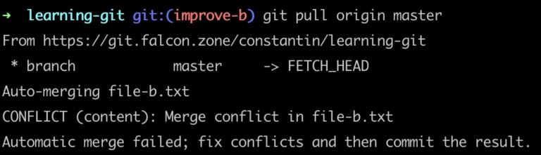 Git conflict